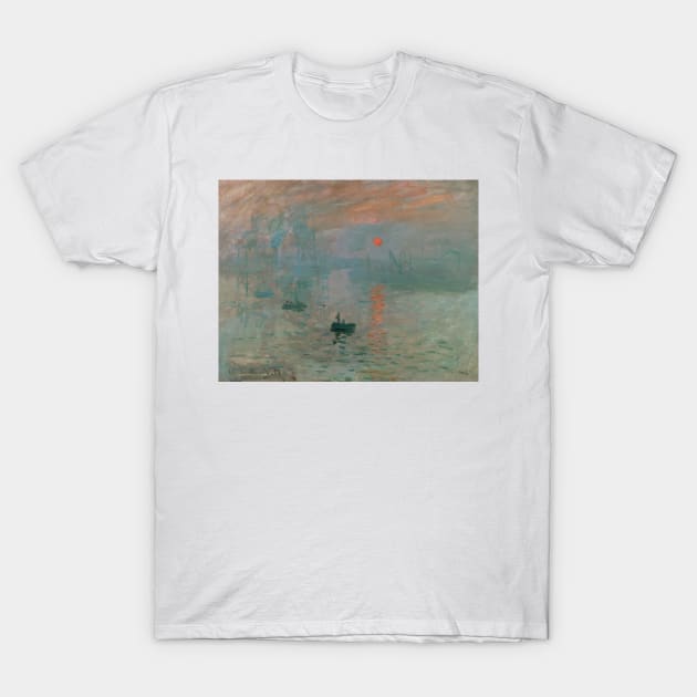 Impression, Sunrise by Claude Monet T-Shirt by Classic Art Stall